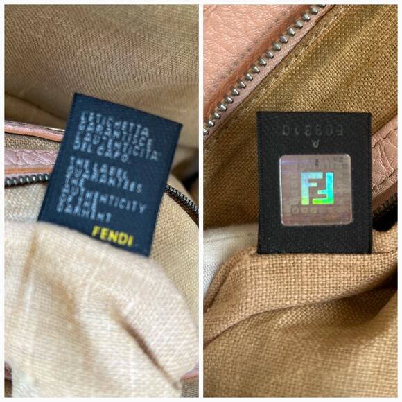 FENDI Vintage Pink Selleria Leather Adele Handbag Circa 2005 COA - Picture 5 of 15